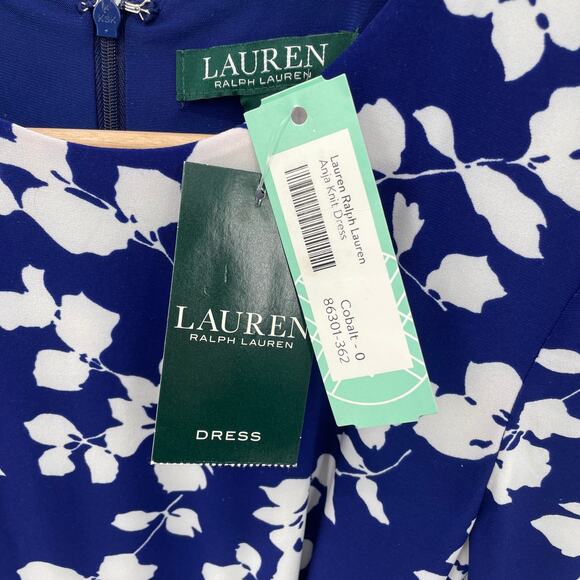 Lauren Ralph Lauren NWT Stitch Fix Anja Long Sleeve Stretch Dress in Blue // 0 - Picture 3 of 9
